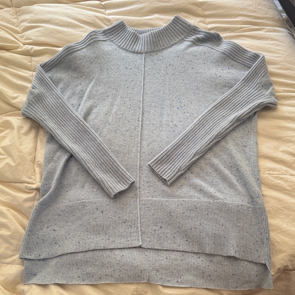 Cashmere Blue Speckled Sweater